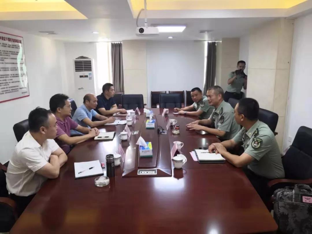 75733部队到清远市退役军人事务局走访座谈