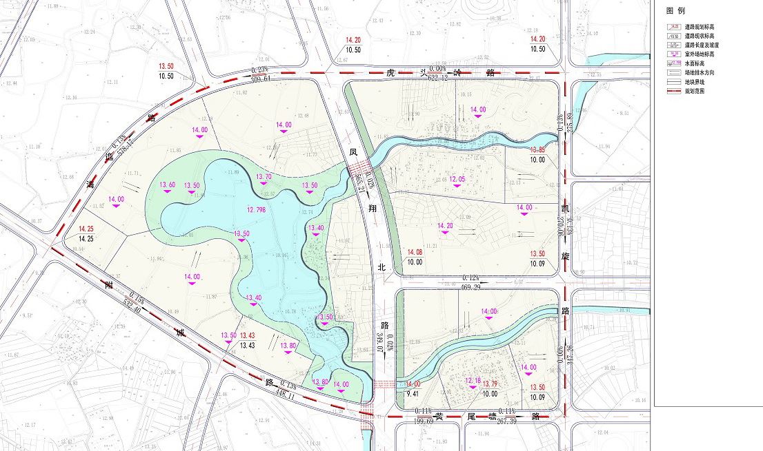道路及竖向规划图