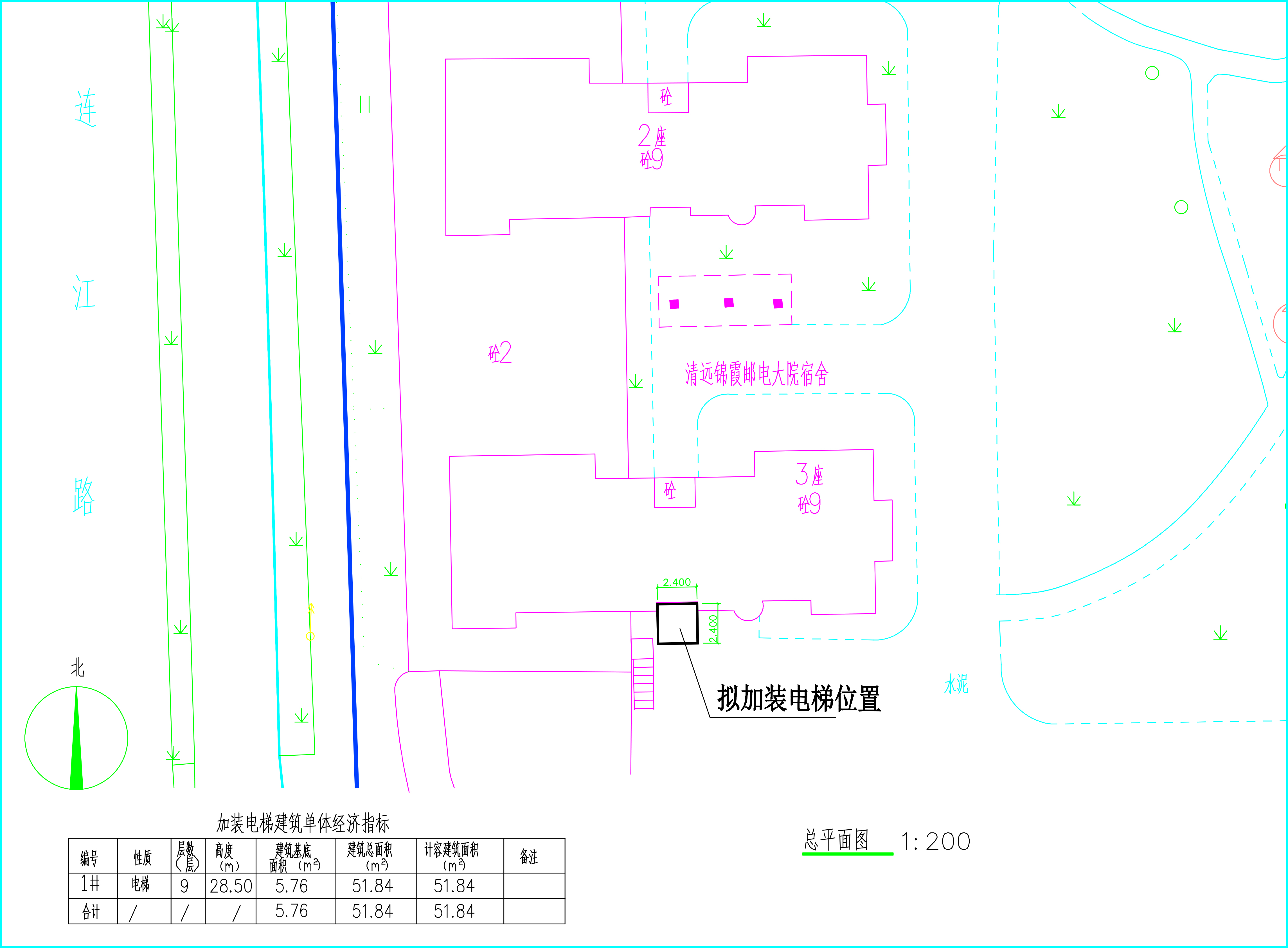 邮电大院宿舍区3栋总平面.jpg