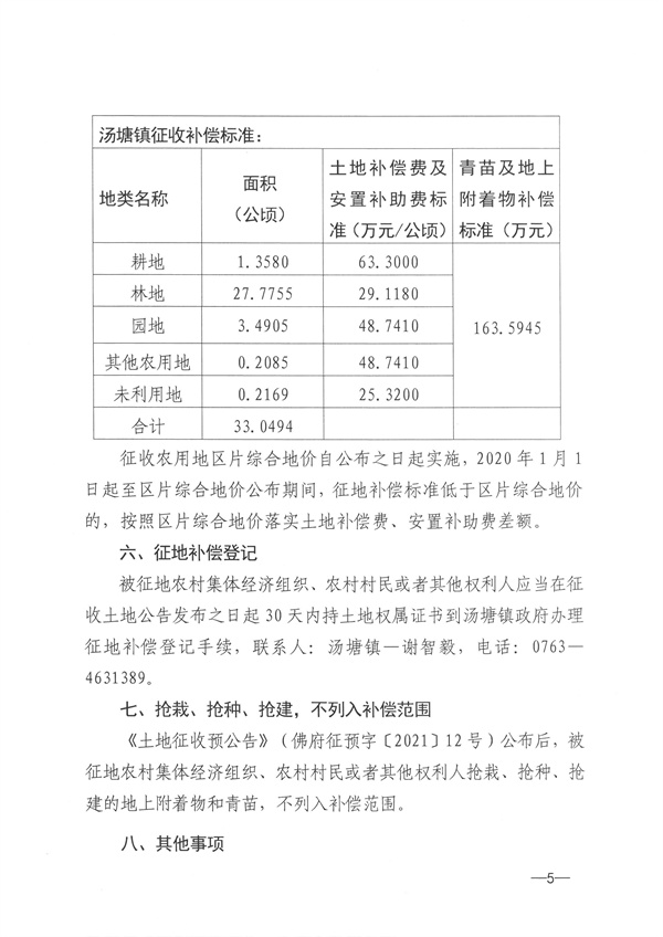 佛冈县汤塘镇2020年度第六批次城镇建设用地征收土地公告 (5).jpg