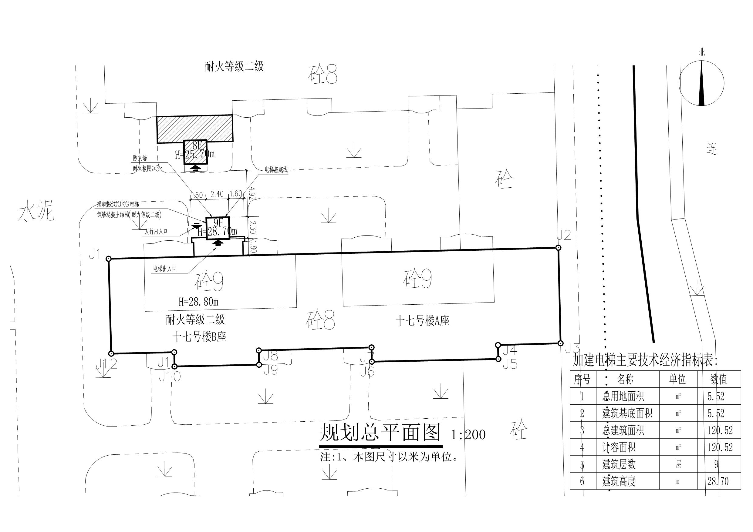 清远市新城连江路银宇花园十七栋B座 总平面图_1.jpg
