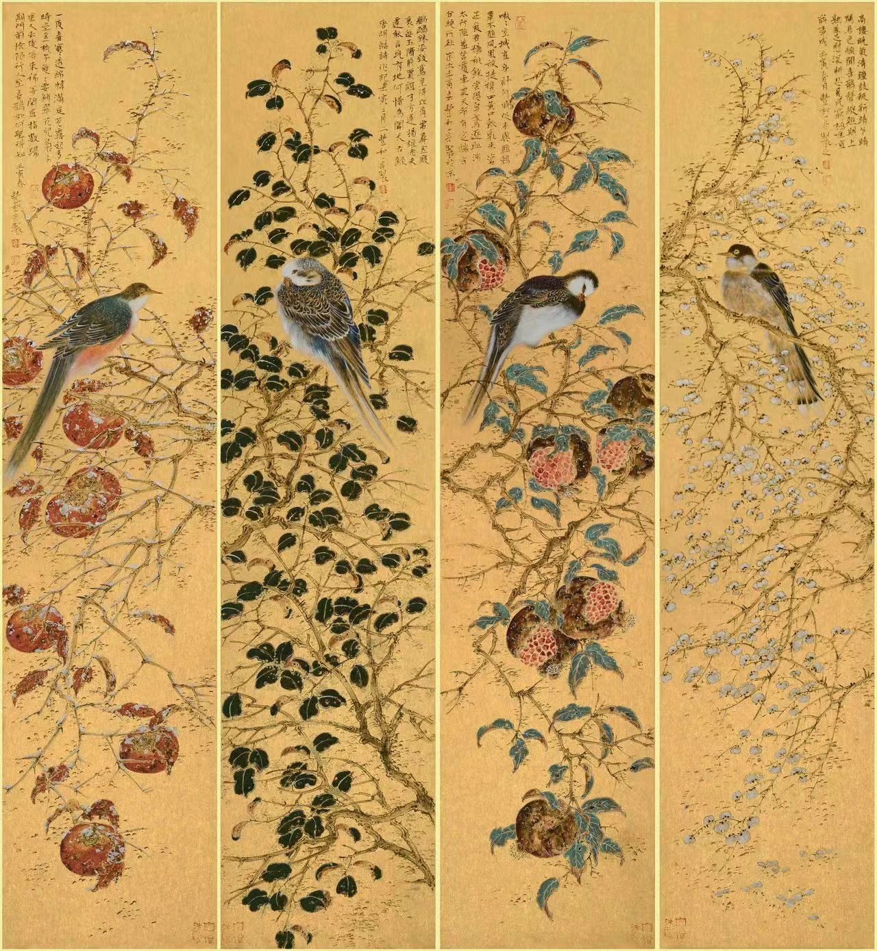 中国画《四时和合》（谢汉彬）.jpg