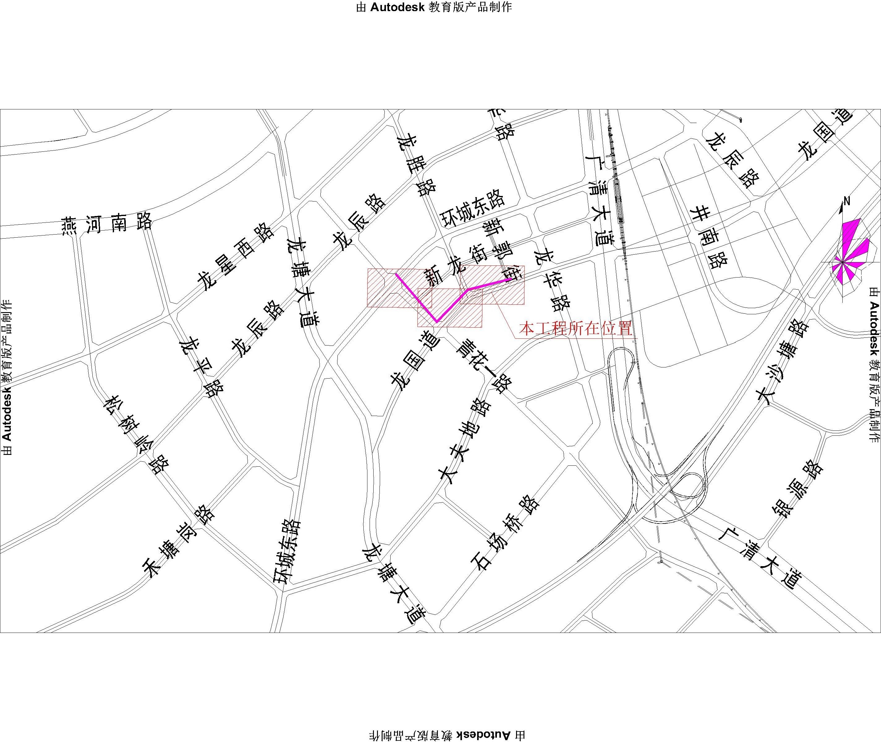 2023.3.9龙塘龙国道、青花一路（君龙大厦-环城东路）市政中压报建图-布局1.jpg