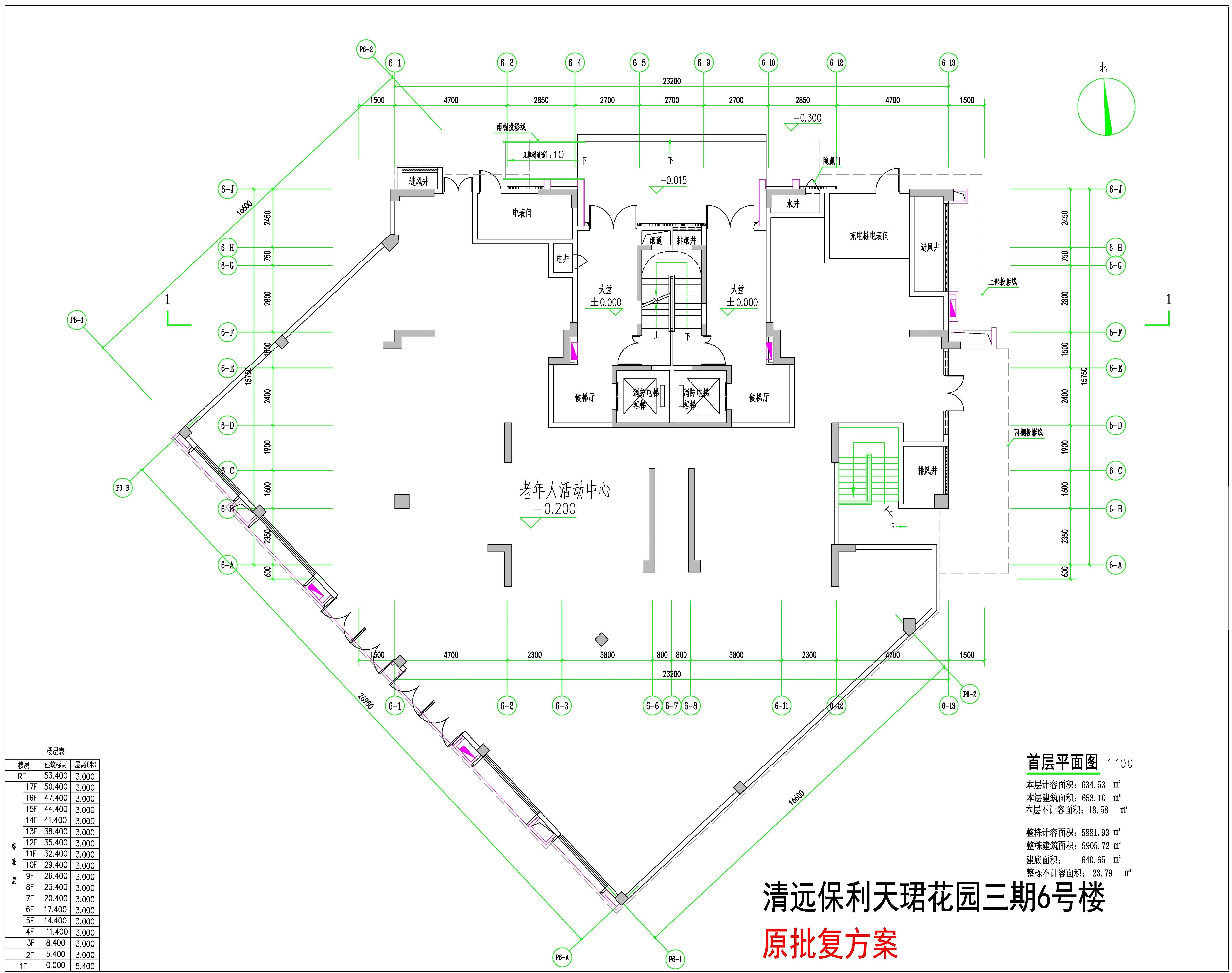 保利天珺花园三期6#楼首层平面-原批准方案.jpg