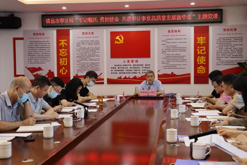 清远市审计局党组理论学习中心组专题学习习近平总书记视察广东重要讲话重要指示精神