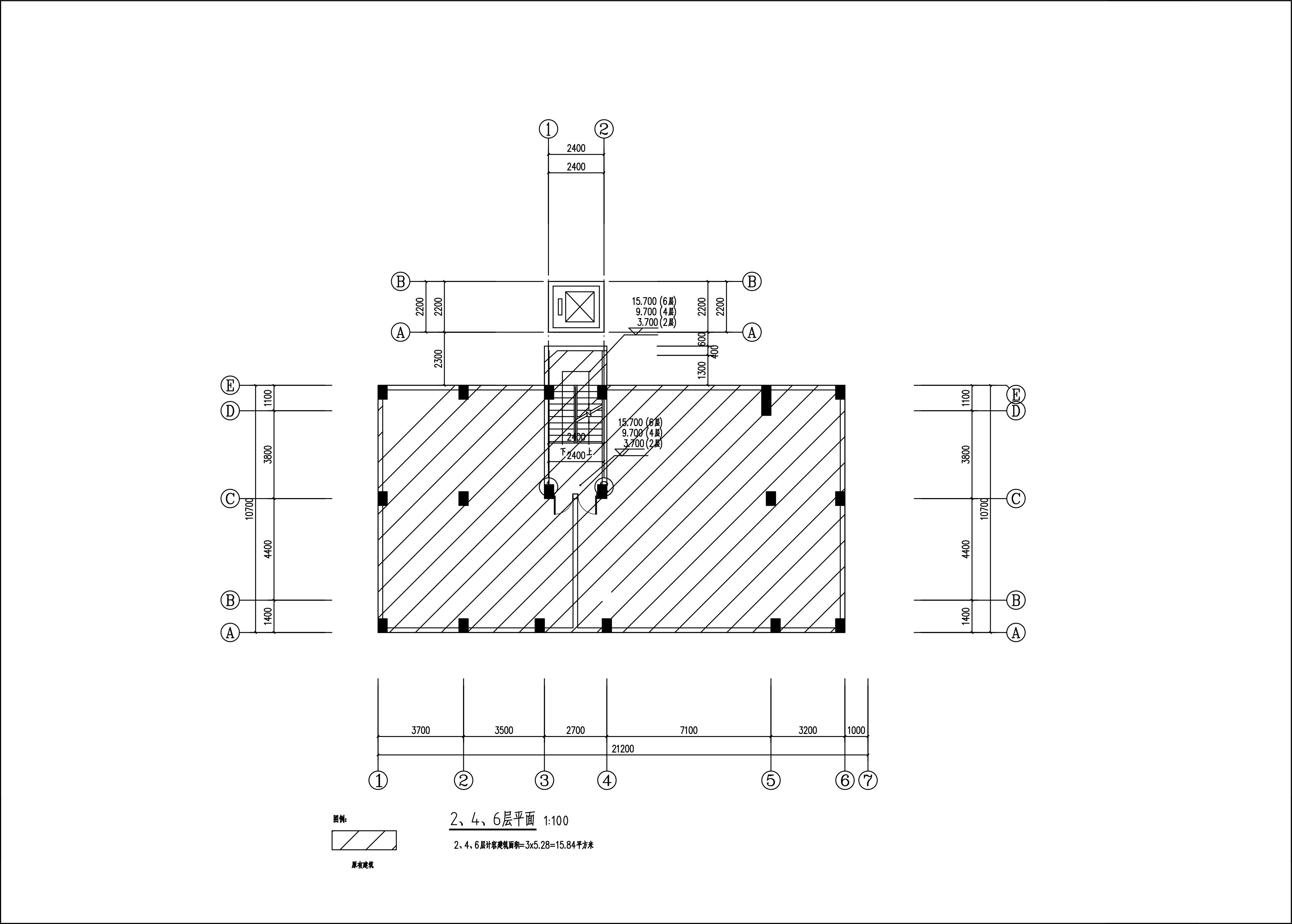 新城清远供电局宿舍电梯建筑图_2、4、6层 不设电梯出入口.jpg