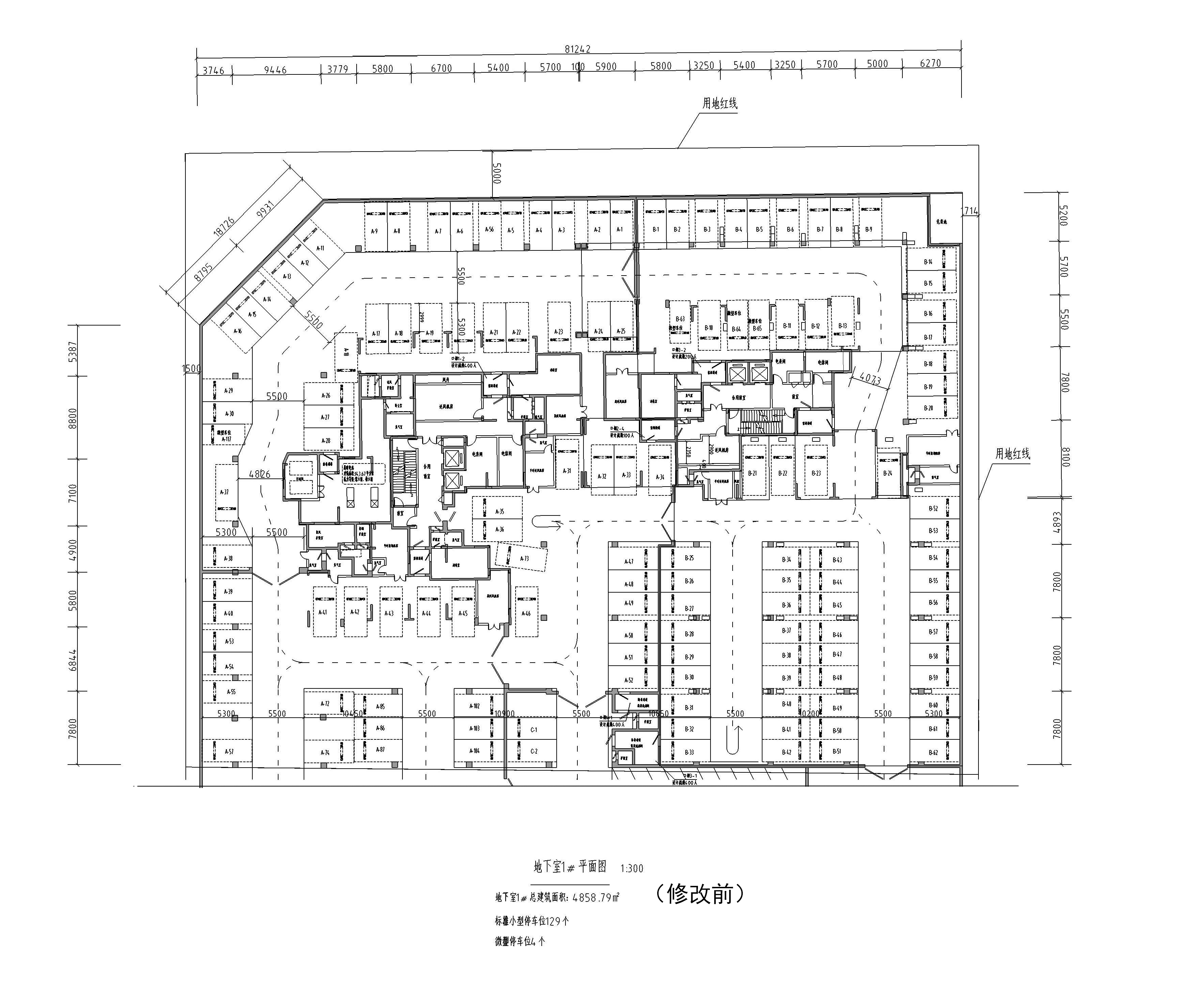 东域紫荆园地下室1#平面图   修改前 .jpg