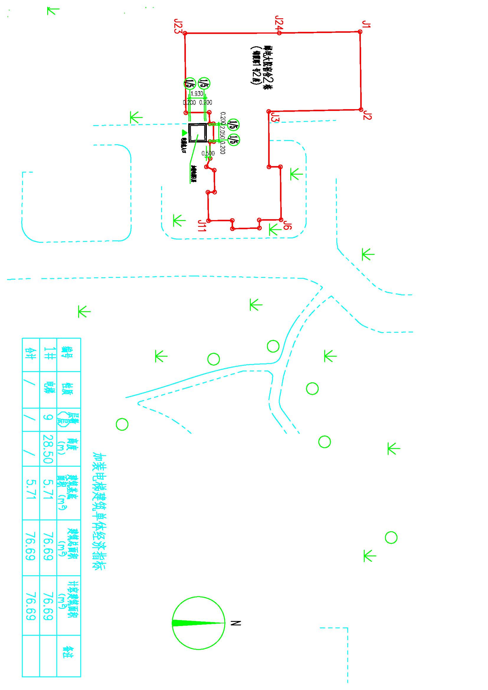 邮电大院宿舍区2栋加装电梯总平面图_t3 Model (1).jpg