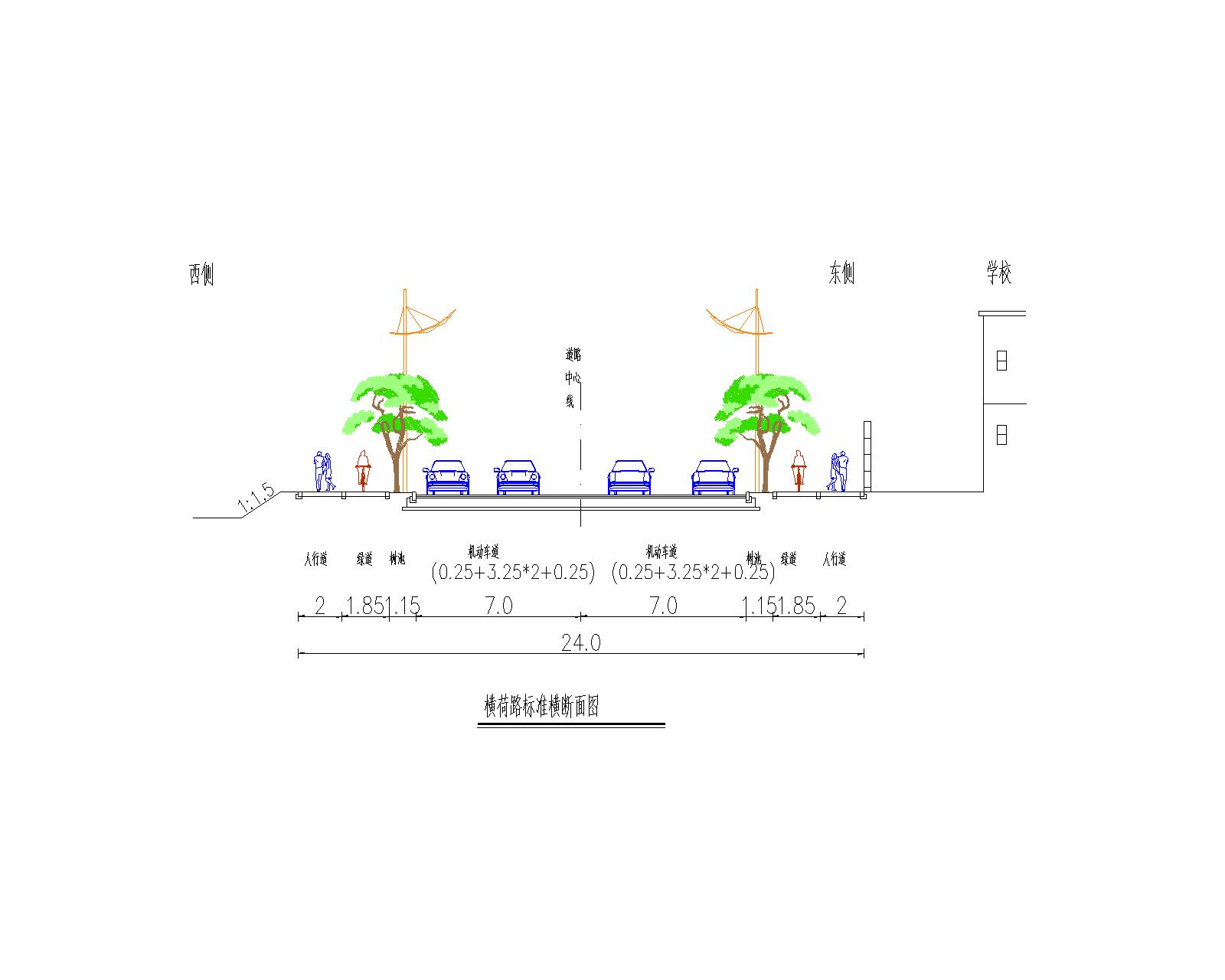 清远市横荷街（锦绣西路至富强中小学）道路工程项目地形图-报建版本（CGCS2000） - 道路平面-Layout1.jpg