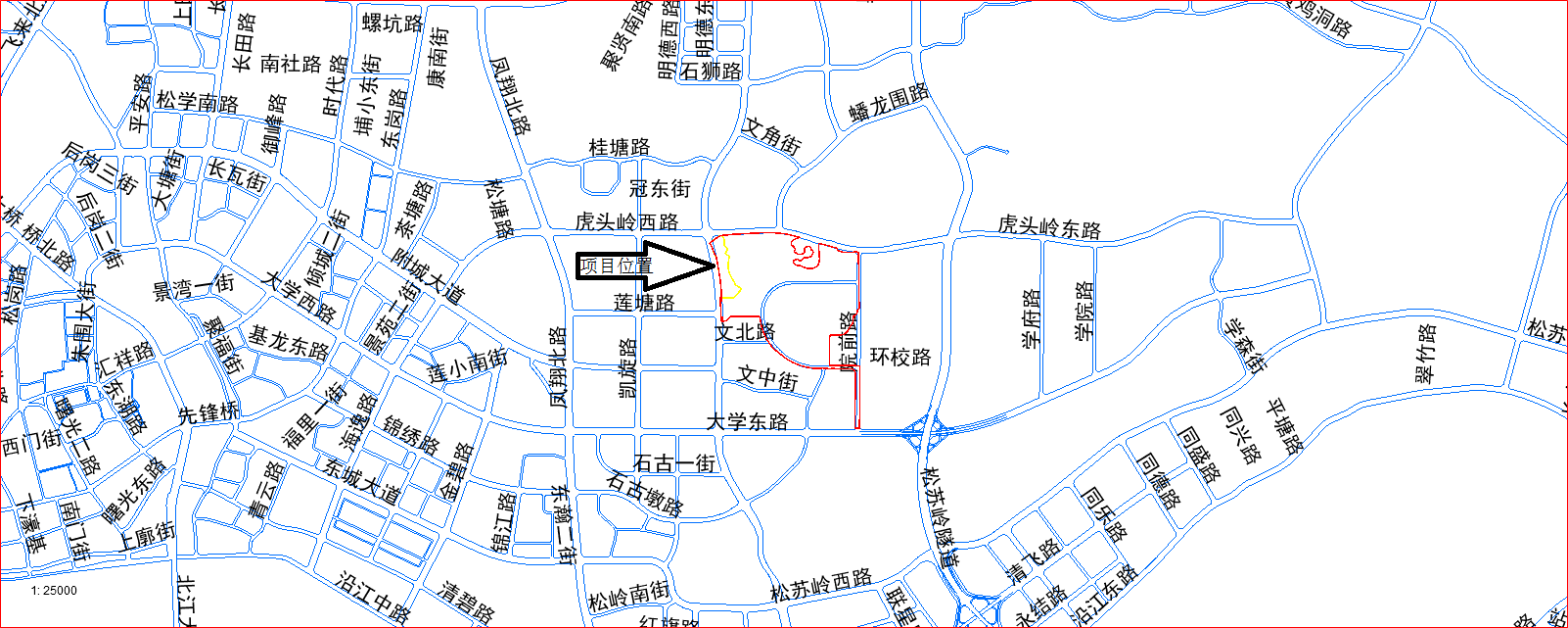清远职业技术学院新增学生宿舍建设工程设计方案总平面区位图.png