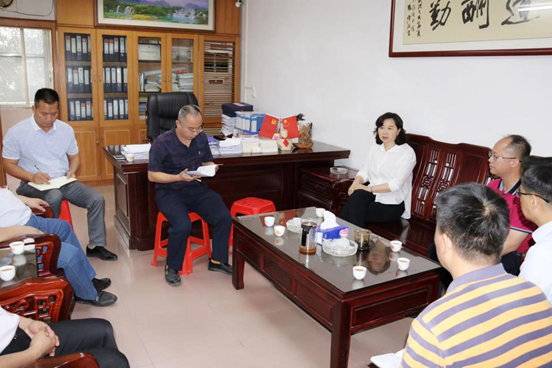 县委书记邓菲 "两会"期间带队到黎埠镇凤山村委会万角