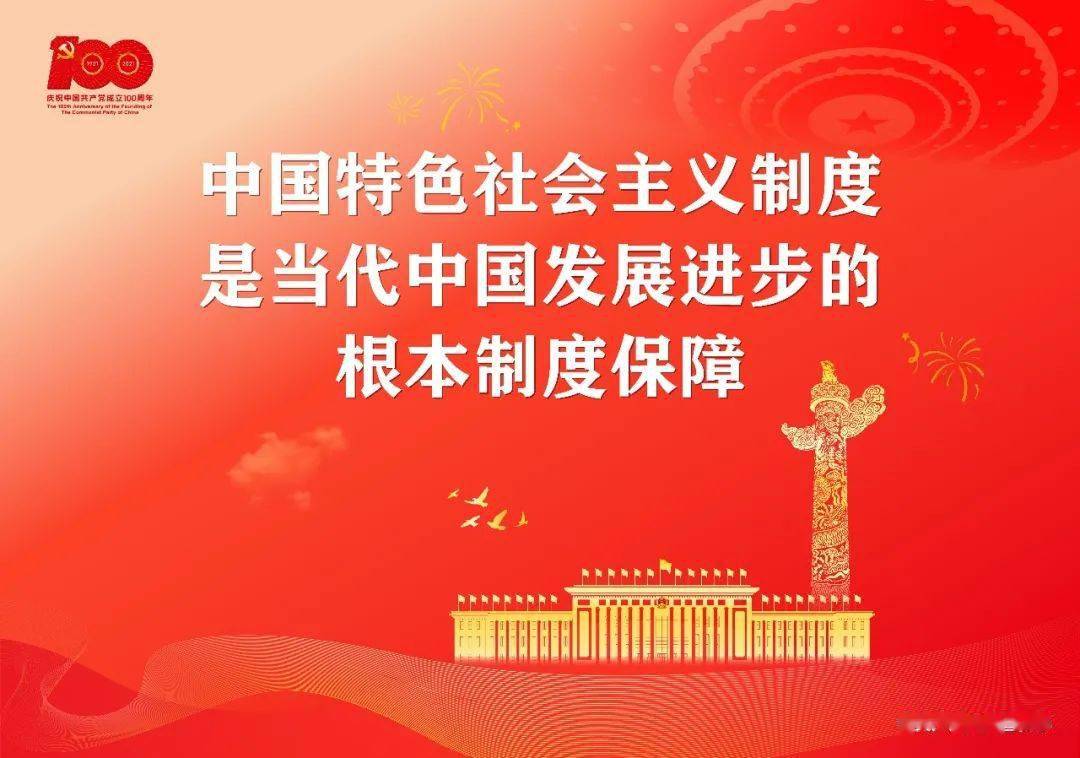 热烈祝贺建党100周年宣传画!