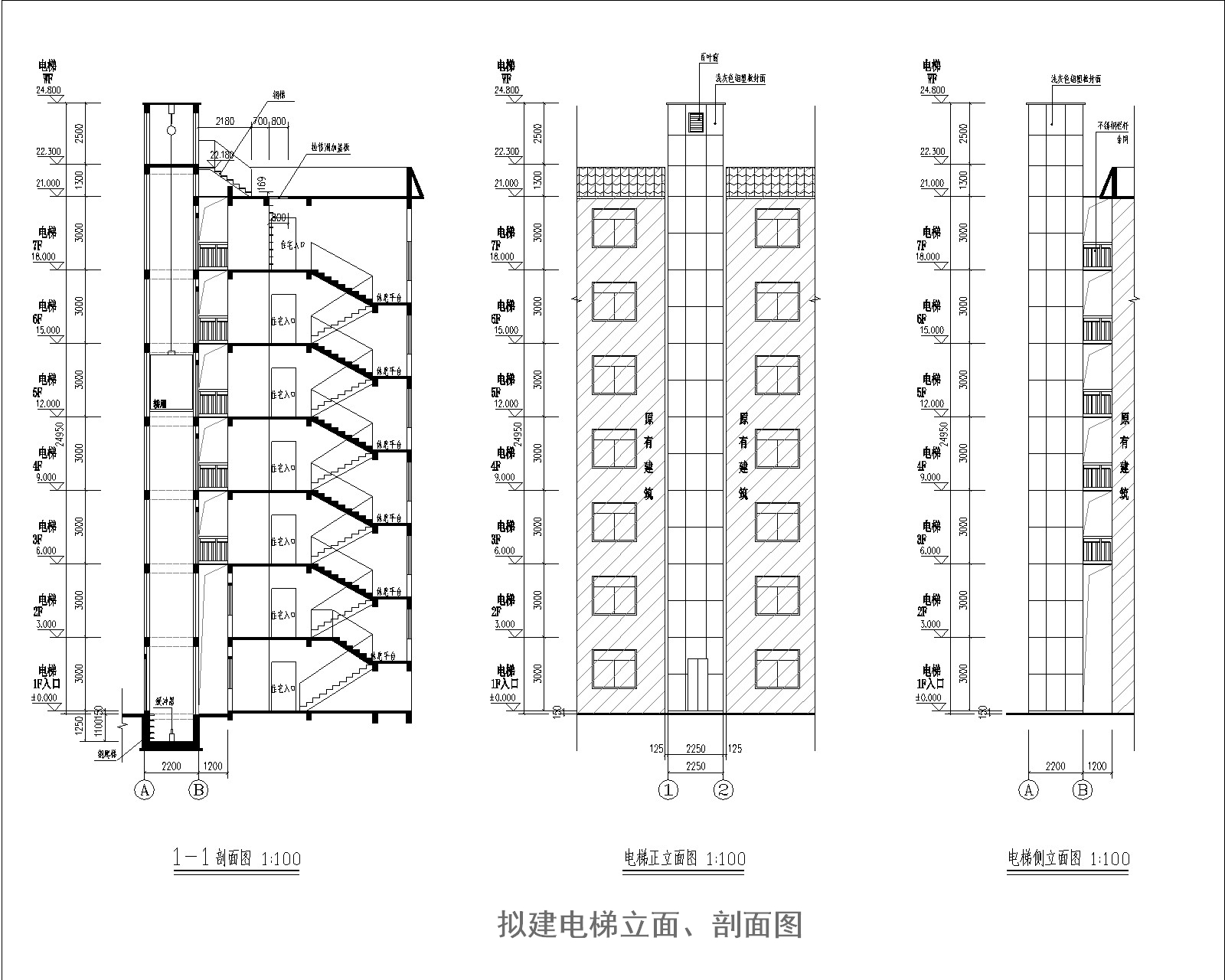 老公房加装电梯设计图图片