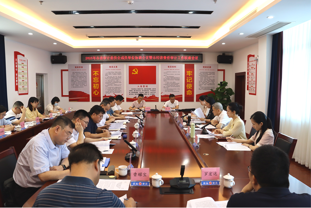清远召开2025年市委审计委员会成员单位协调会议暨市经济责任审计工作联席会议