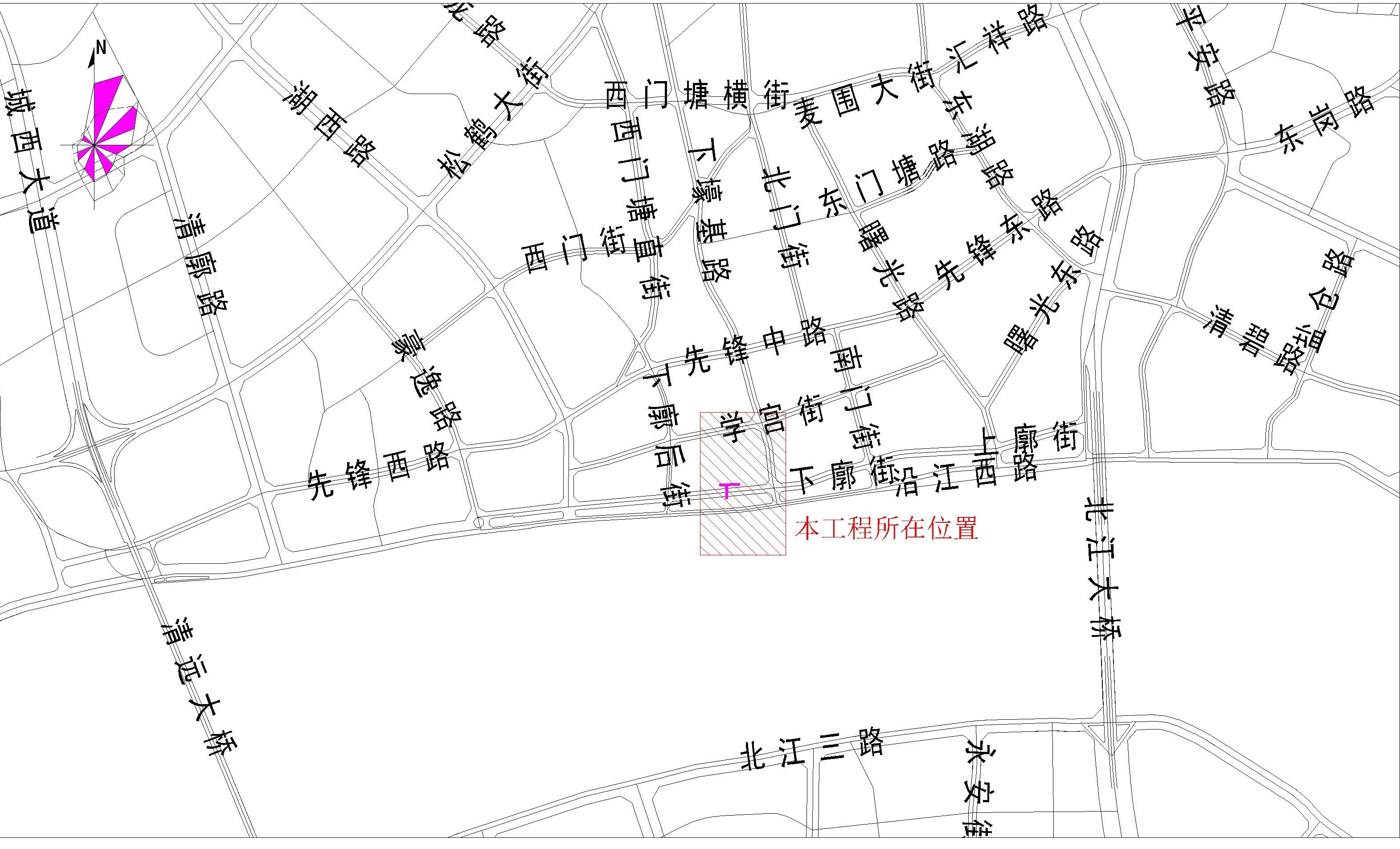 清远市下廓街（泰青青泰融合菜段）市政中压燃气管道工程-区位图.jpg