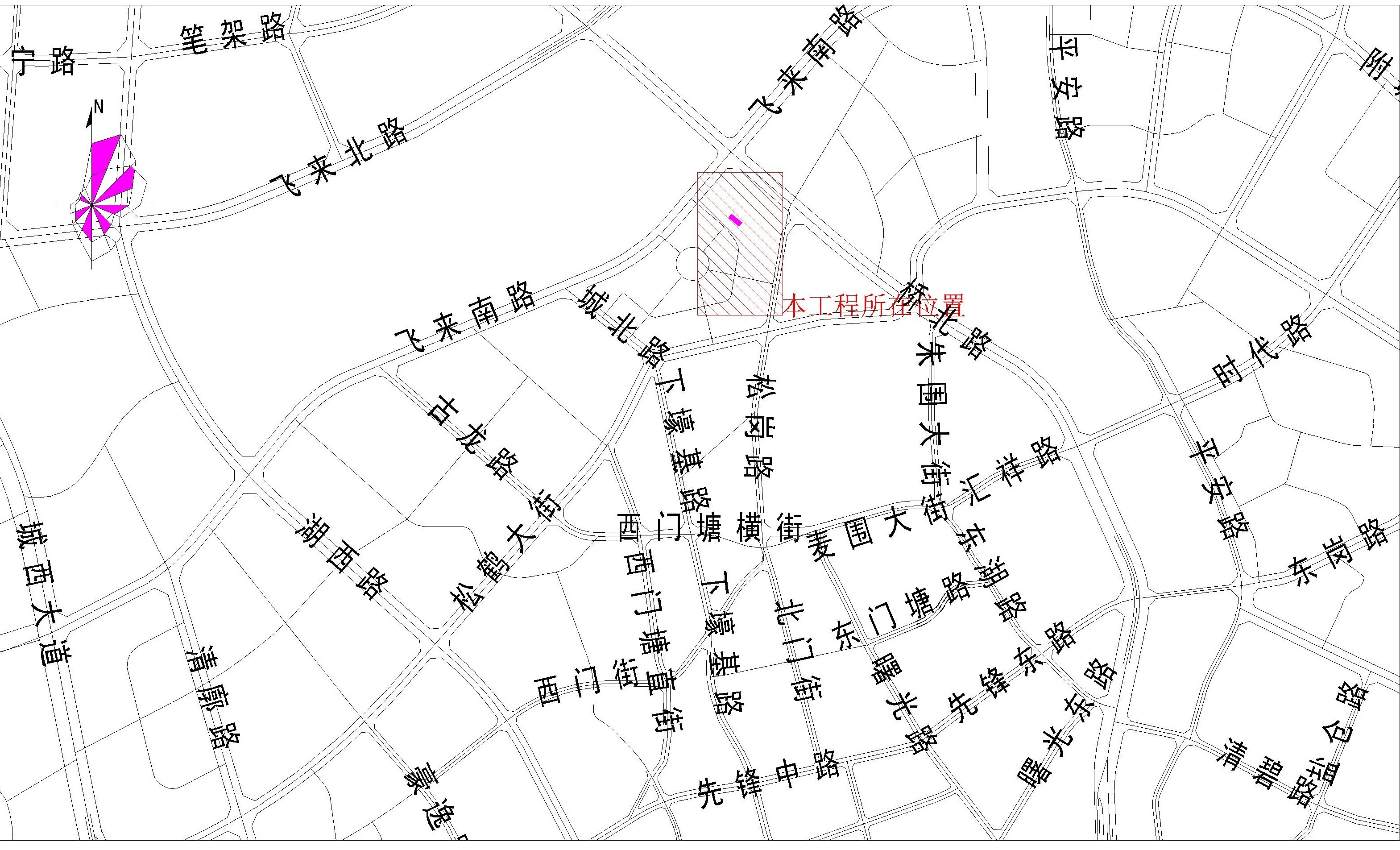 清远市飞来湖鸽子坊市政中压燃气管道工程-区位图.jpg