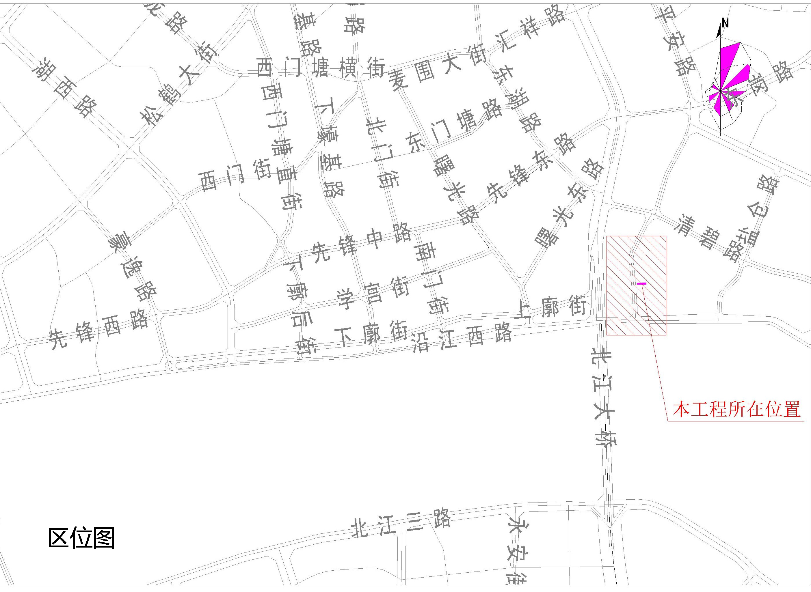 清远市东城平安路（风车里烧烤店段）市政中压燃气管道工程-区位图.jpg